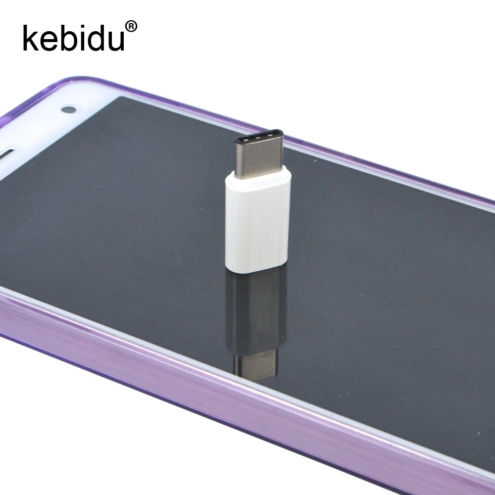 Kebidu 50 шт. USB 3.1 Тип C на Micro USB 2.0 данных Трансмиссия головы разъем адаптера конвертер для Планшеты Mobile телефон