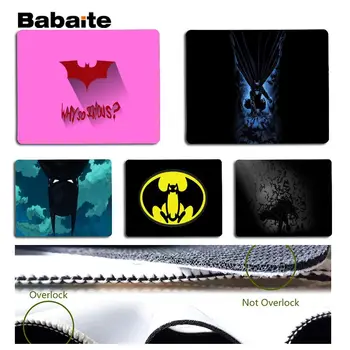 

Babaite Hot Sales Batman mouse pad gamer play mats Size for 18x22cm 25x29cm Rubber Mousemats