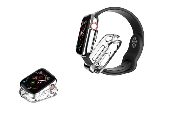 2 в 1 Защитный чехол+ Защитная пленка на экран для наручных часов Apple Watch 44 мм 40 мм, 42 мм, 38 мм, версия наручных часов iwatch серии 5/4/3/2 HD защитная пленка для стекла