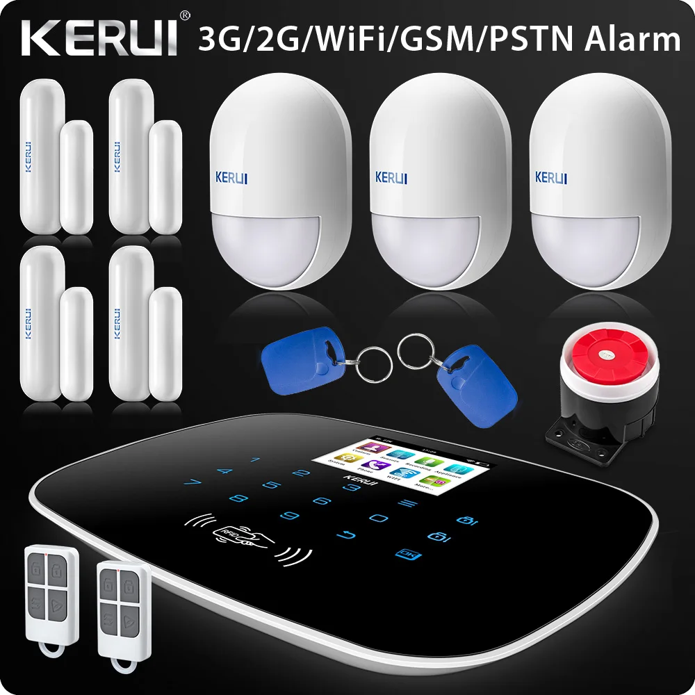 New Arrival 2018 W193 3G WIFI PSTN GSM SMS Home Burglar LCD GSM SMS Touch Screen Alarm Panel Home Security Alarm System yobang security touch screen 3g gsm alarm system wifi sms smart home burglar alarm with ip camera for baby pet elder monitor