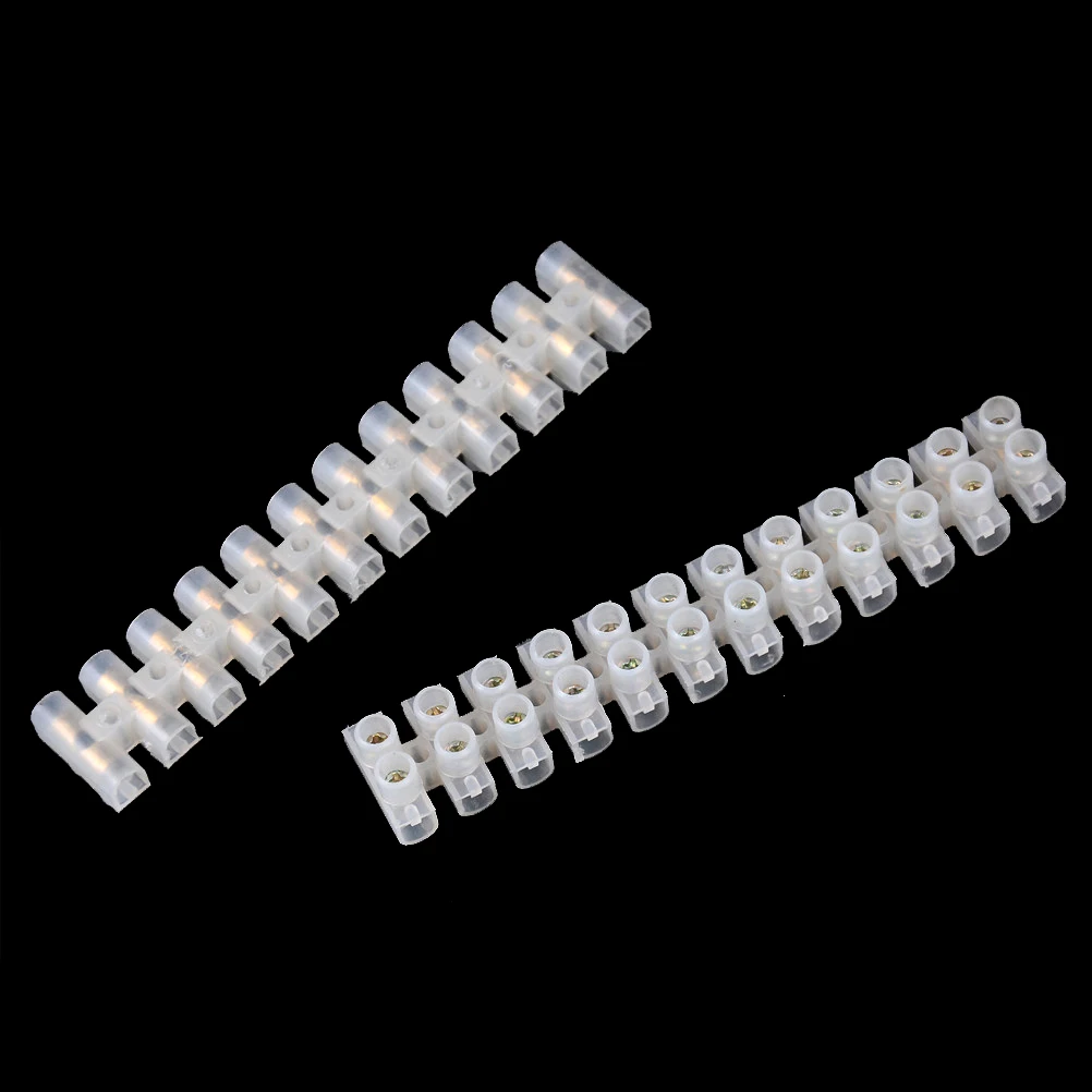 

5pcs Nylon terminal block 5A 5mm2 copper plastic strip connector barrier