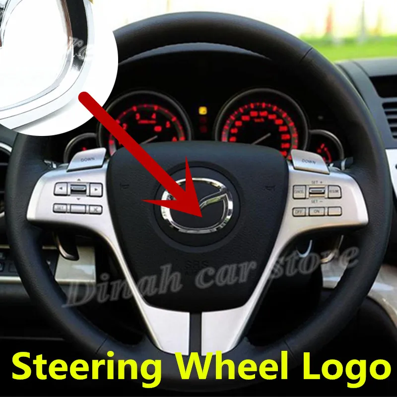 

High quality Silver ABS Chrome For Auto Car Steering Wheel 3D V Logo Badge Emblem Sticker Auto Accessories Styling