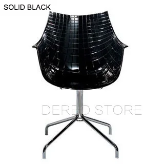 Модный современный дизайн прозрачный акриловый модный кристаллы для столовой стул, чердак ромбовидный стул, популярный дизайн мебели 1 шт - Цвет: Solid Black