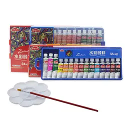 M & G Канцелярский набор, акварельная краска, 15 цветов пластиковая коробка, начинающий ручная роспись, 26 цветов детский набор краска на