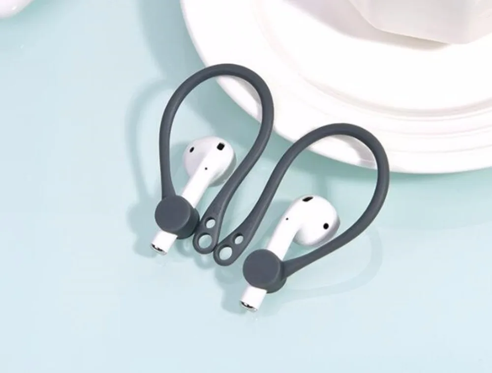 1 Pair Silicone Anti-lost In-Ear Eartips Earbuds Ear Hook Earphone Earhook Holder for Apple Airpods Air Pods Accessories