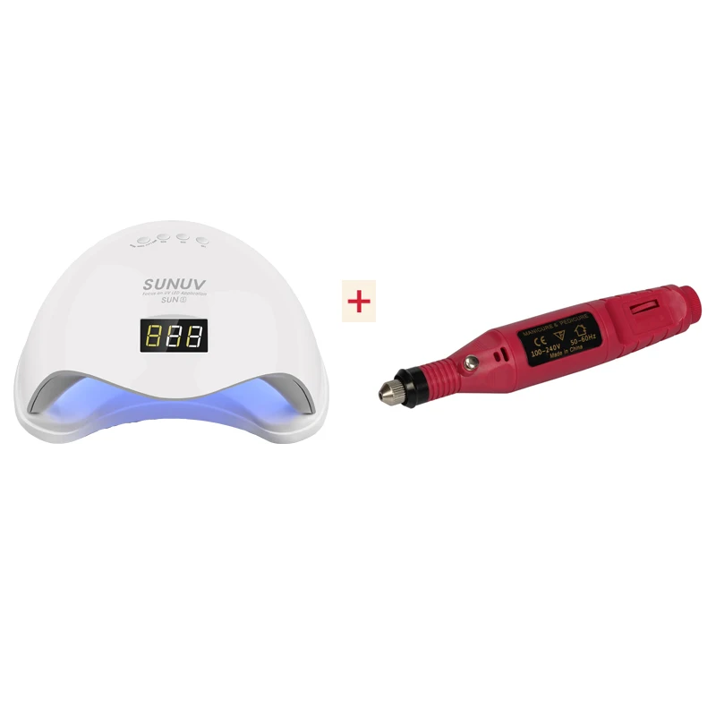 

SUN5 UVLED Fast Drying 48W UVLED Nail Lamp With Nail Power Drill Professional Electric Manicure Machine