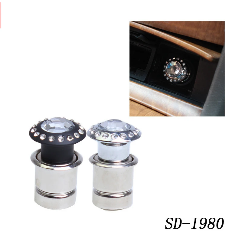 ABS Diamonds car the Cigarette Lighter 12V-24V Output Voltage Fashion design Auto Decorative Car-styling Accessories | Автомобили и