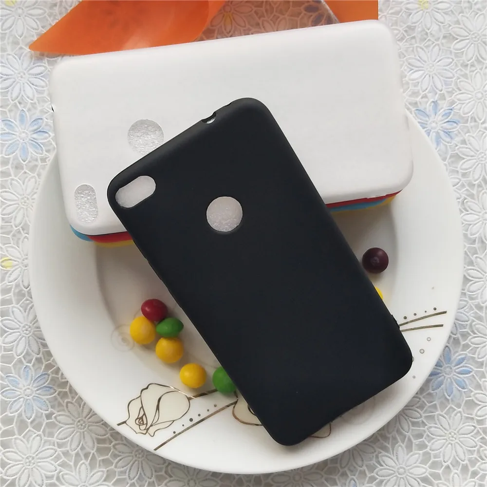 Простые однотонные Цвет задняя крышка для huawei P9 Lite 2017 5 2 ''Macarons силиконовые