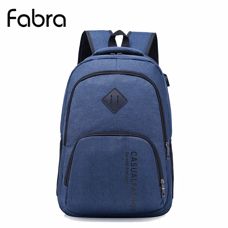 

Fabra New Men Backpack For 15.6 inches Laptop Backpack Large Capacity Students School Book Backpack Casual Style Bag Blue