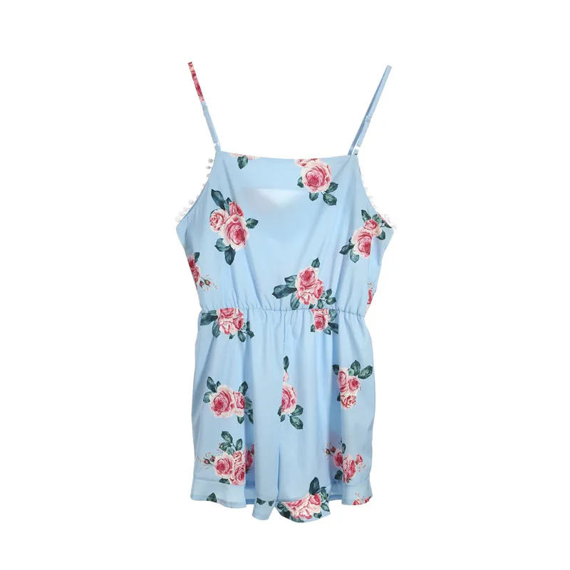 Новый Повседневное свободные глубокий v образным вырезом Playsuit Кружево до Для