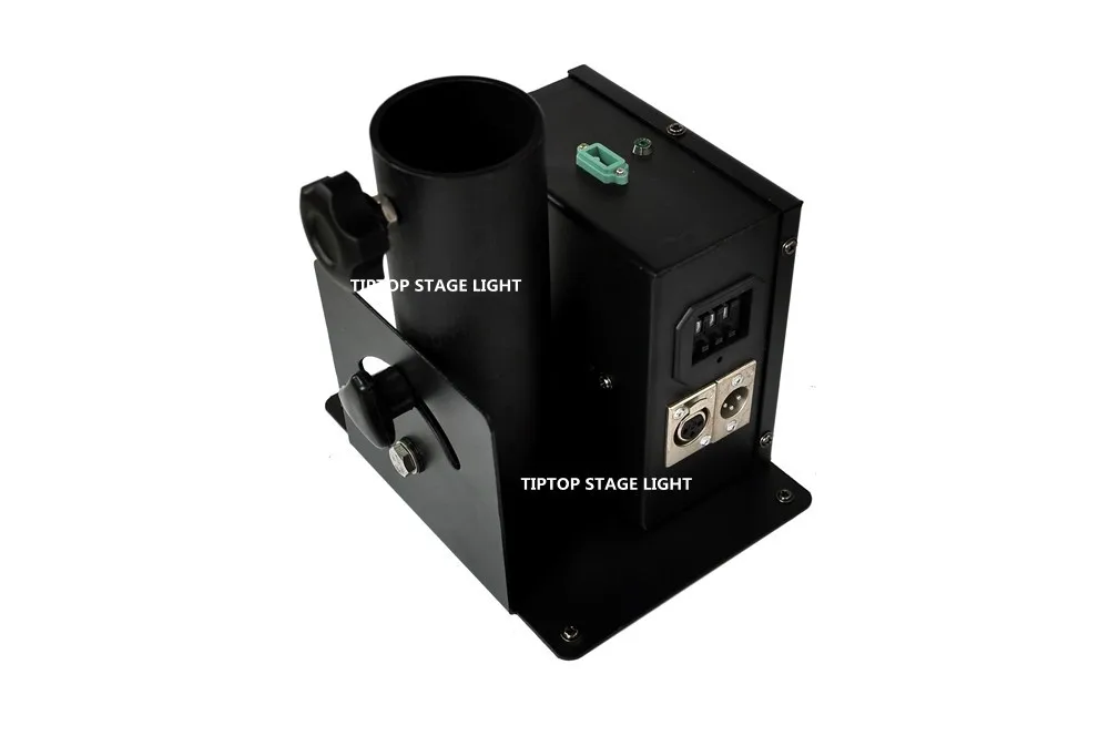 Máquina de Confetes Cabeça de um Lançador de Confete 25 w Único Tubo Mini um Tiro Uma Serpentina Nuzzle Controle Dmx Poder Con Input Output 9 confetes um tiro uma cabeça um nuzzle