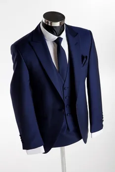 

Brand New Mens Suits Groomsmen Peak Lapel Groom Tuxedos One Button Wedding Best Man Suit (Jacket+Pants+Tie+Vest) A40