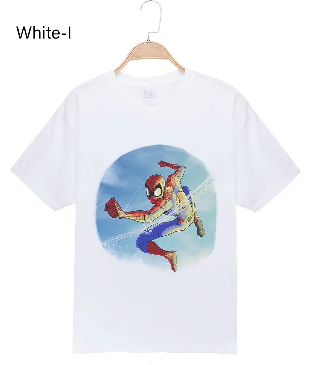 Брендовая одежда г. Летняя футболка с супергероями крутая Мужская футболка с рисунком из мультфильма «лазание хладагента» хлопковые футболки с забавным принтом - Цвет: White I