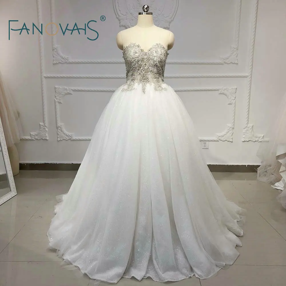 

Vintage Wedding Dress 2019 Vestido De Noiva Couture Dress Crystal Rhinestone Zippers Bridal Gowns Robe De Mairee Long Plus Size
