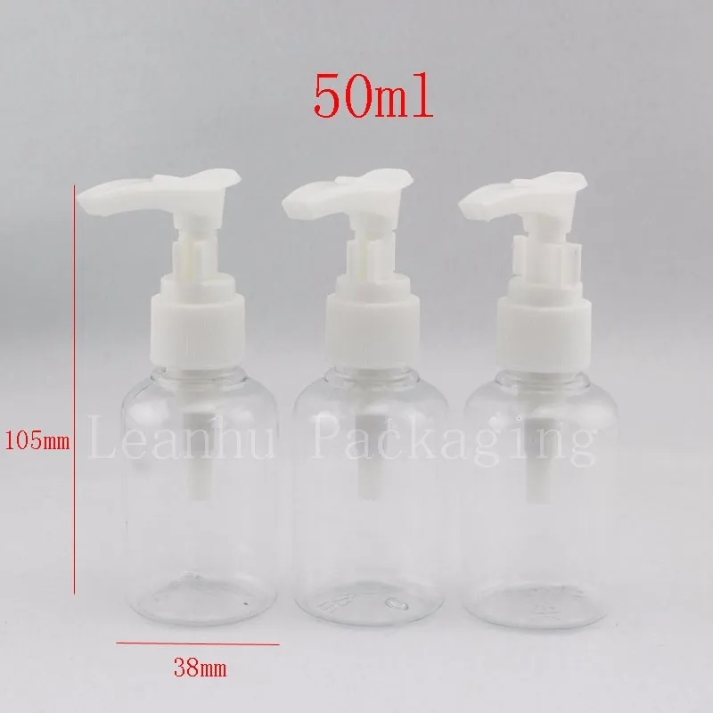 50ml clear bottles with bayonet pump