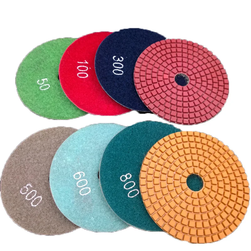 

5pcs 75/100mm Marble Polishing Pads Diamond Polishing Disc Jade Quartz Stone Polishing Tool Stone Marble Concrete Polishing Tool