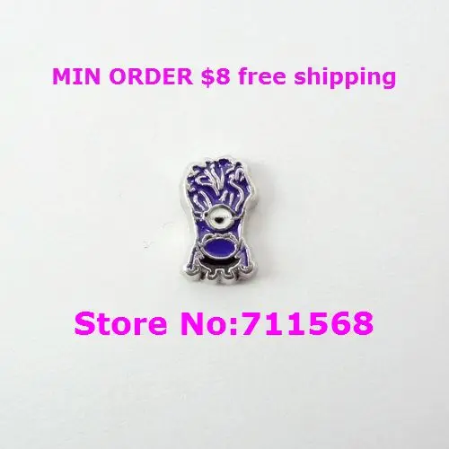 

Purple Minion Floating Charm Evil Despicable Me Locket Charm For Glass Floating Locket Accessories