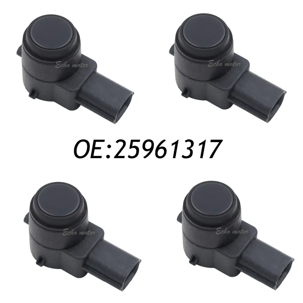 4-Pack Reverse Backup Sensors – Replacement Parking Assist Sensors For Buick Enclave, Chevy Silverado, GMC Yukon & More (Part # 25961317, 25961321, Etc.)