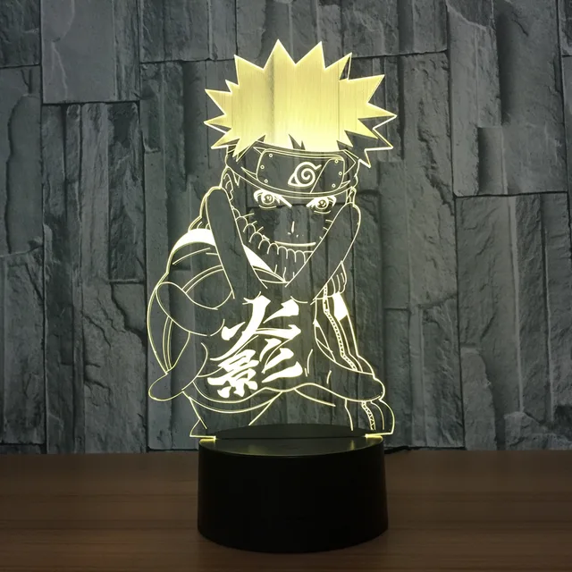 Naruto 3D LED 7 Color Changing USB Lamp