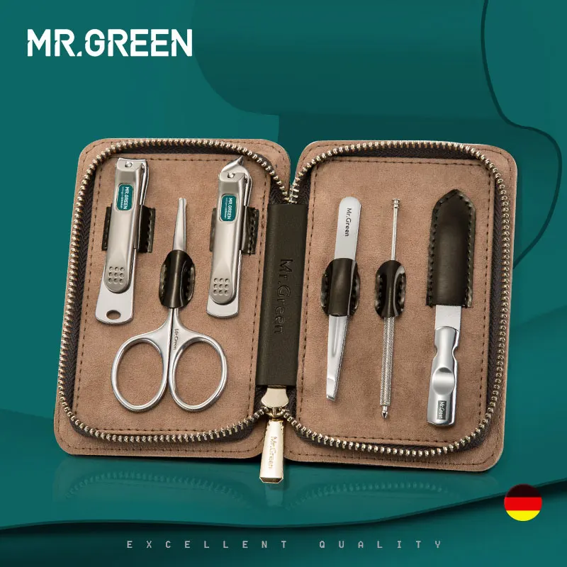 MR.GREEN 6 in 1 Nail Clipper Kit With Case Nail Care Set Pedicure