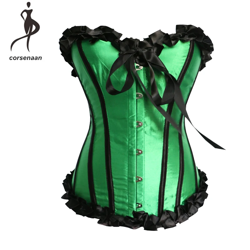 

High Quality Women's Waist Shapewear Corselet Elastic Boned Bustier Corset With G String 896#