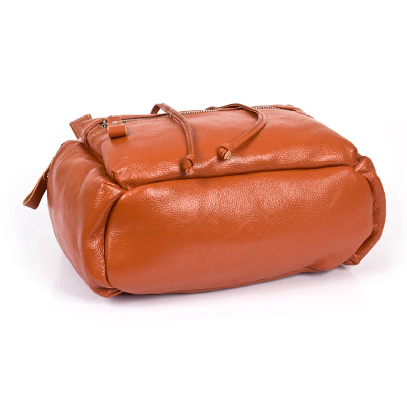 Moda mujeres del cuero genuino mochilas de alta calidad de cuero niñas bolsa de la escuela mochila de viaje femenina Moda mujeres del cuero genuino mochilas de alta calidad de cuero niñas bolsa de la escuela mochila de viaje femenina
