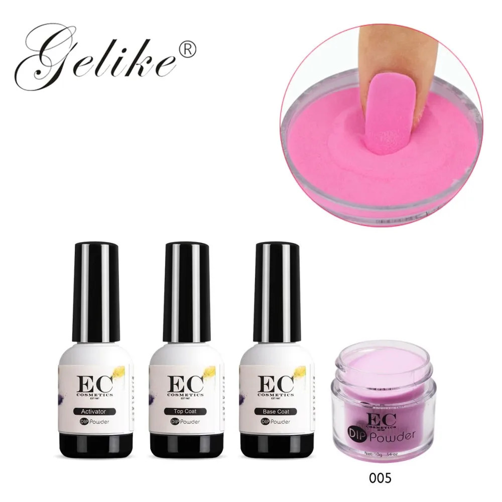 

Gelike Acrylic Nails Dip Powder Organic Starter Kit Gel Varnish No Uv Light 10g Dipping Manicure Designs Art