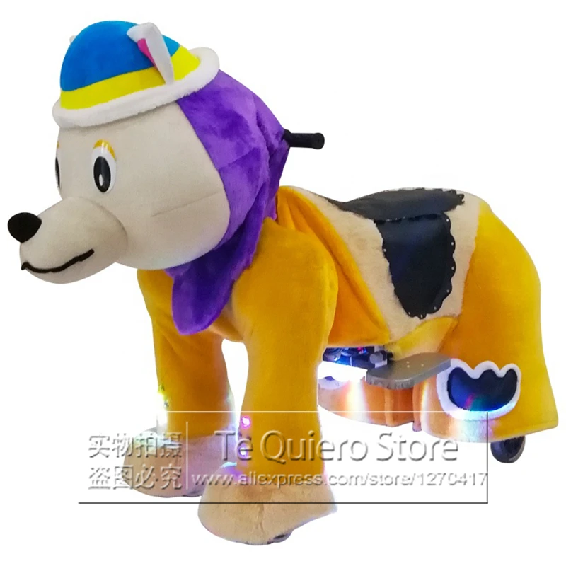 

Indoor Playground Cheap Electric Plush Animal Coin Operated Ride On Animal Toy