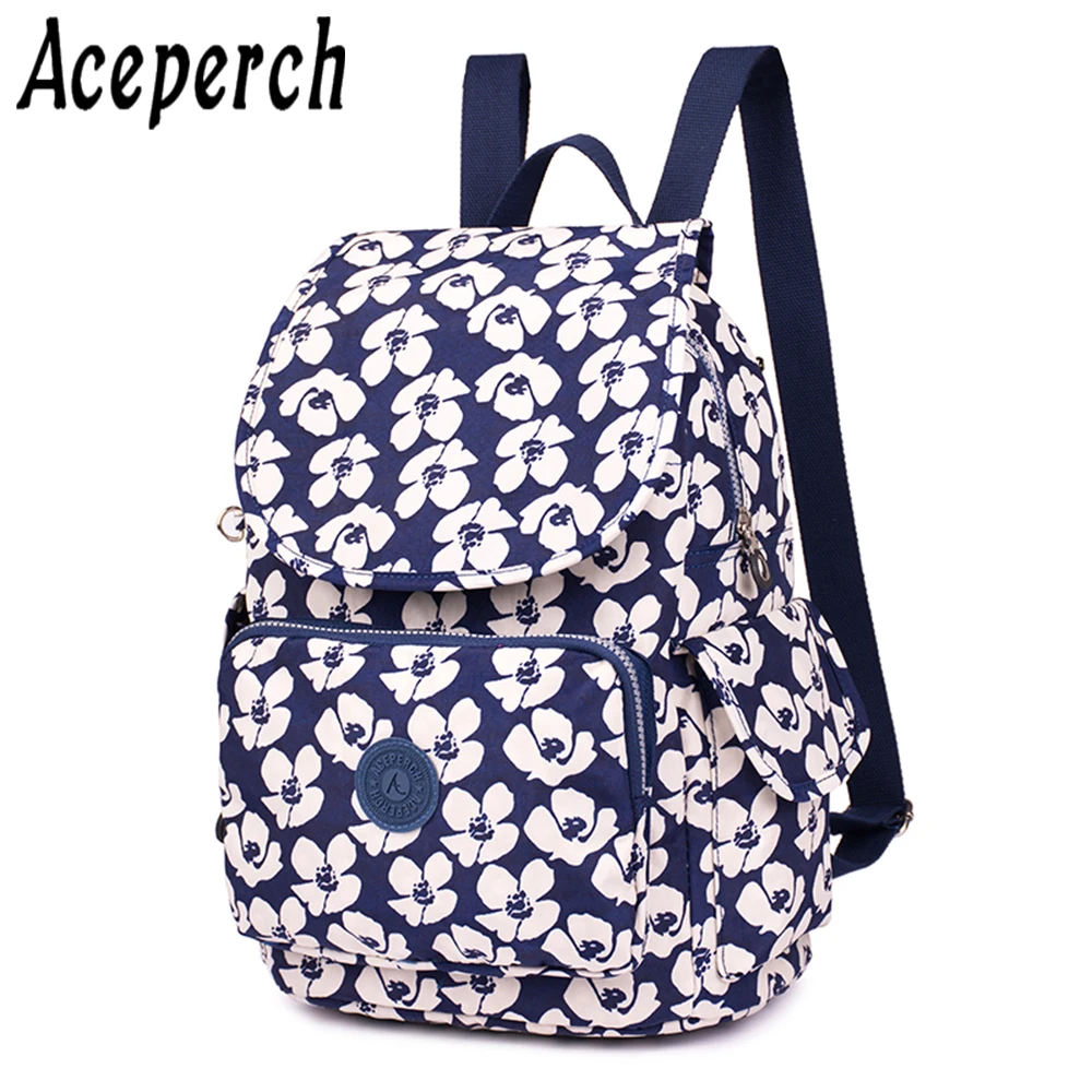 ACEPERCH, Женский рюкзак, нейлон, Mochila, женские рюкзаки для девочек-подростков, Женский школьный рюкзак на плечо, дорожная сумка