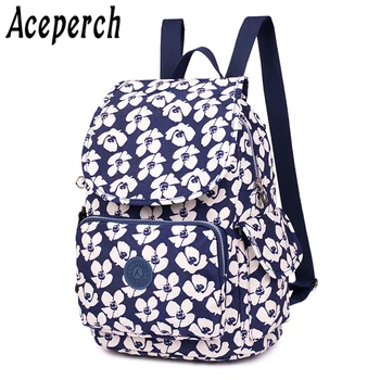 

ACEPERCH Women Original Backpack Nylon Mochila Feminine Backpacks for Teenage Girls Female School Shoulder Bagpack Travel Bag