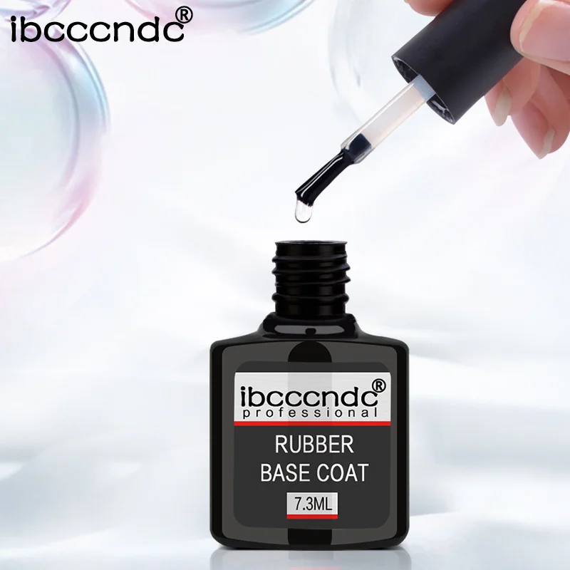 High Quality Rubber Base Coat Top Coat Gel Nail Polish Soak Off Long Lasting Nail Art Gel Varnish 7
