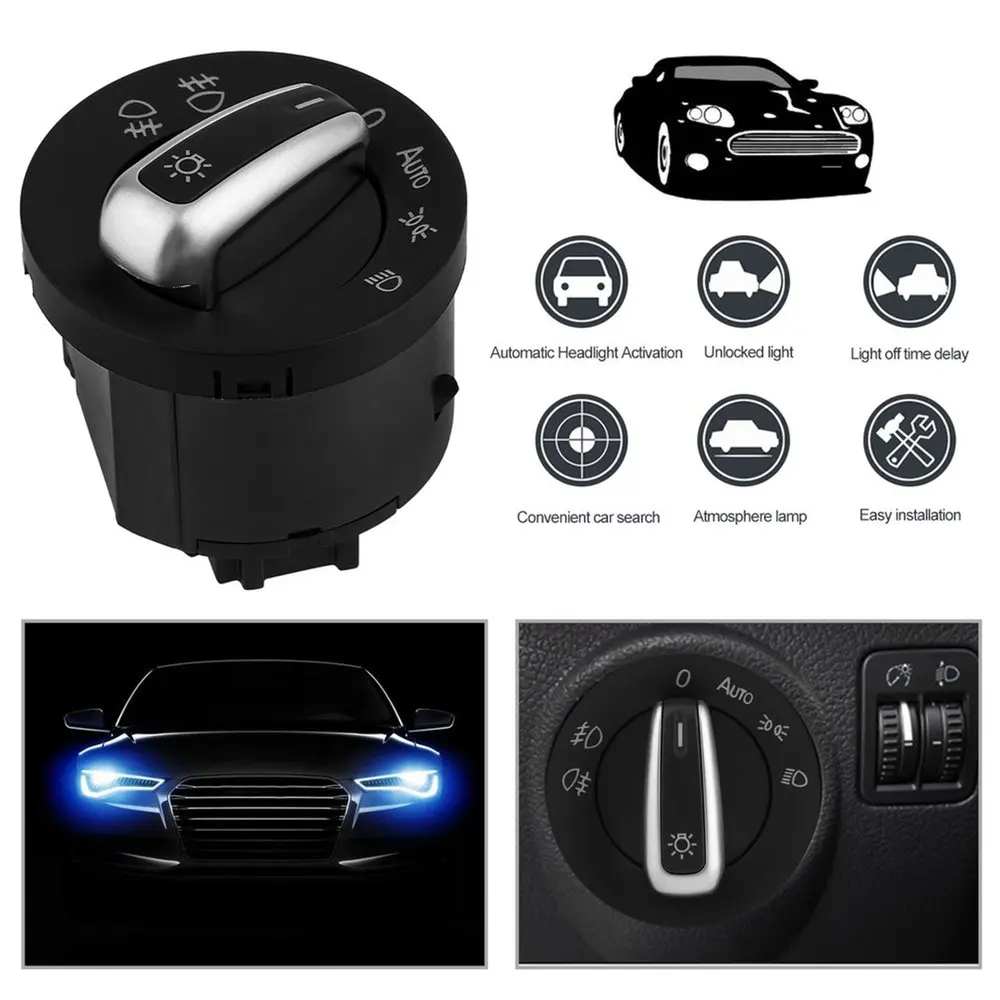 Buy Car Headlight Switch Fog Parking Light Switch Control For VW For Golf 5 For