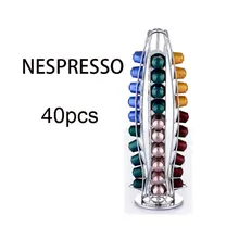 Nespresso 40 капсула чашка вращающаяся емкость для хранения таблетированного кофе держатель стойка-Башня стойки