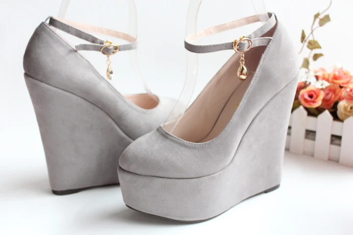 Black Hauts Compensées Talons Pompes 9cm 43 Plate Mariage forme De Femmes 15cm purple 30 Peu 15cm gray Avec Bouche Des gray 15cm Super Taille Heel Flock red 9cm Profonde Chaussures Grande black 9cm Printemps qP1YO0w