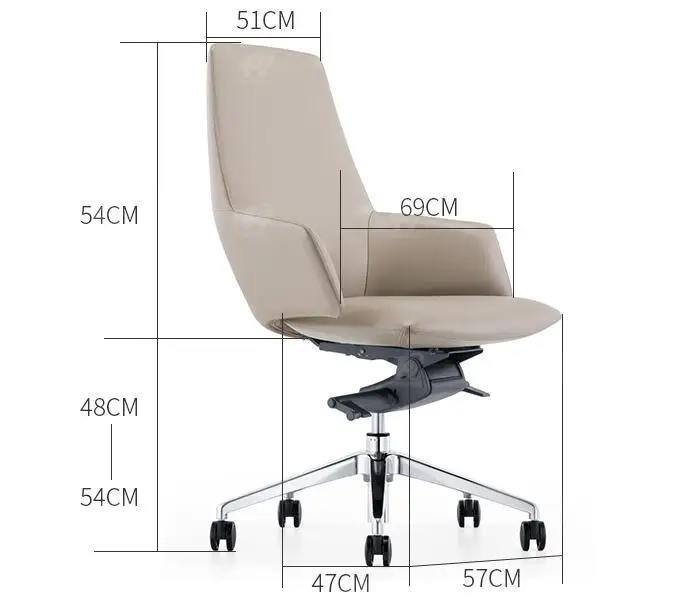 Современный офисный стул бизнес-конференции компьютерное кресло мода босс стул кожаная лента на стул