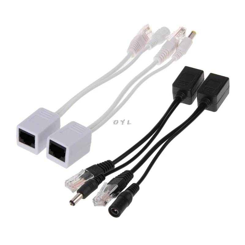 RJ45 Инжектор POE Splitter Кабель-адаптер комплект Пассивный Мощность Over Ethernet 12-48 V