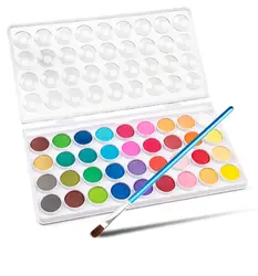 Пигмент 36 цветов акварельные краски в наборе-яркий цвет воды цвет торт для детей Вода цветная бумага для живописи, рисования
