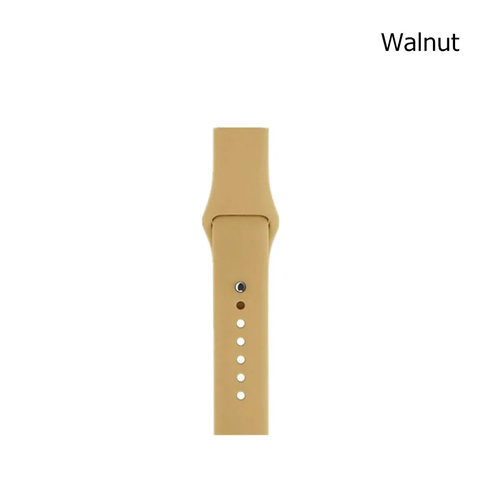 Классический спортивный силиконовый ремешок для Apple Watch серии 5 4 3 2 мягкий сменный ремешок для iWatch 38 42 мм ремешок 40 44 мм браслет