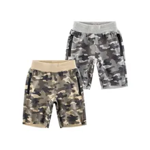 Летняя новая детская одежда модные камуфляжные детские хлопковые шорты для маленьких мальчиков пляжная одежда спортивные пляжные шорты
