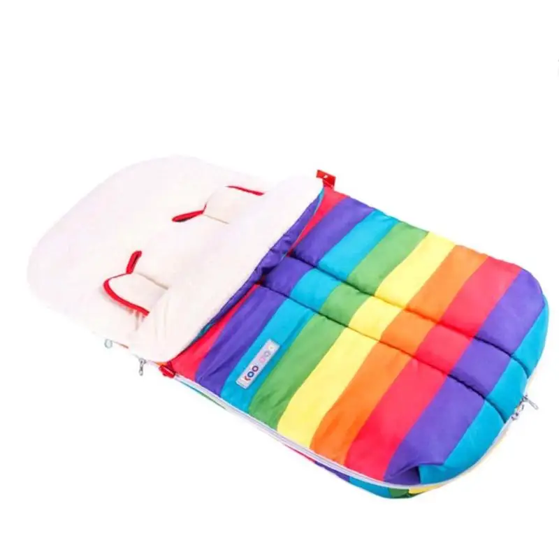 

Rainbow Baby Sleeping Bag Thickened Stroller Envelope for Newborn High View Prams Sleep Blanket Winter Nachtkleding Sacks A3