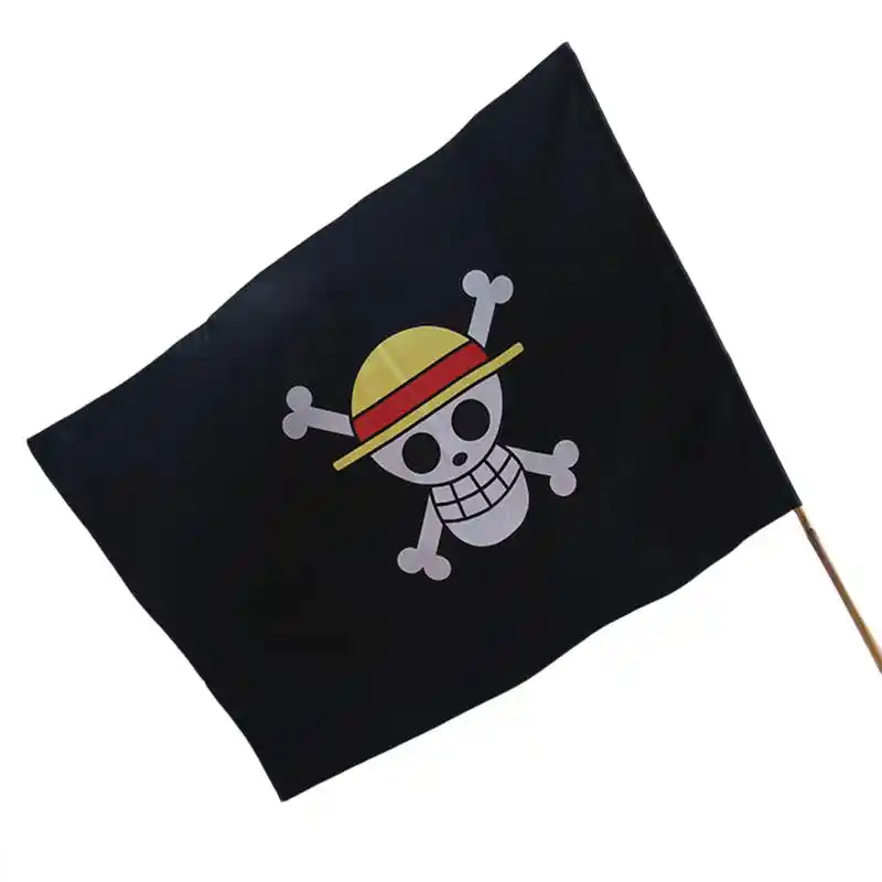 One Piece Pirate Flag Vlag Garden Flags And Banners Cartoon