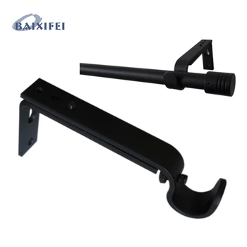 

2 Pcs D16mm Curtain Rod Decorative Extensible Bracket 10-14 cm, Curtain Accessories Bracket for Window Decoration