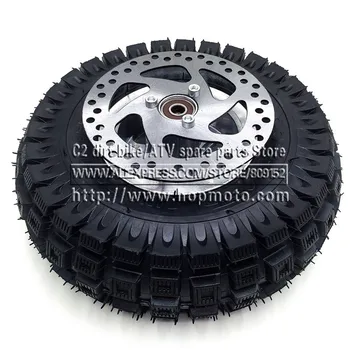 

3.00-4 Electric Scooter Front Wheel tyre Alloy Rim hub and inner tube wheels 140MM Brake Disc Plate Gas scooter bike