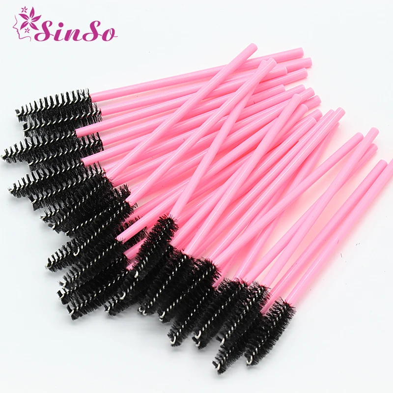 

Sinso 50Pcs Disposable Silicone Eyelash Brush Comb Mascara Wands Eye Lashes Extension Individual Applicator Eyes Beauty Makeup