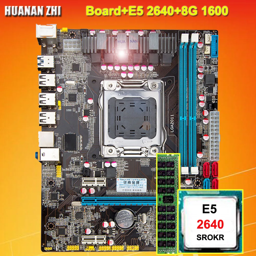 discount motherboard HUANAN ZHI M ATX X79 motherboard with