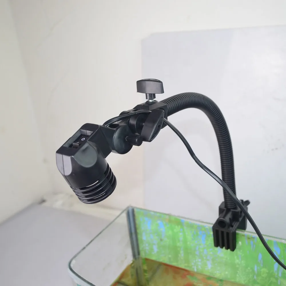 

Adjust Light Holder Gooseneck Clamp / Mount Led Clip On Light ON/OFF Button Bracket Bulb Stand Gooseneck E27 Lamp Holder Fixure