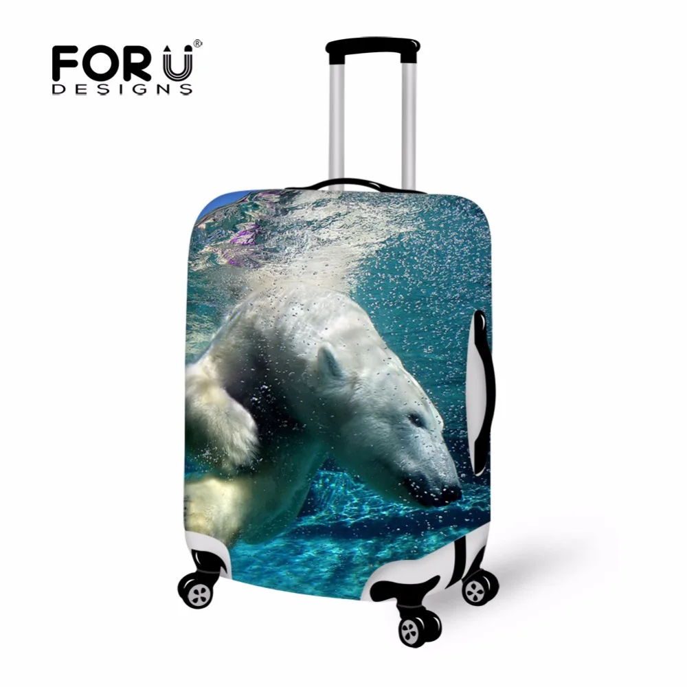 Dolphin Print Anti dust Suitcase Cover,Large Size Luggage Covers Apply