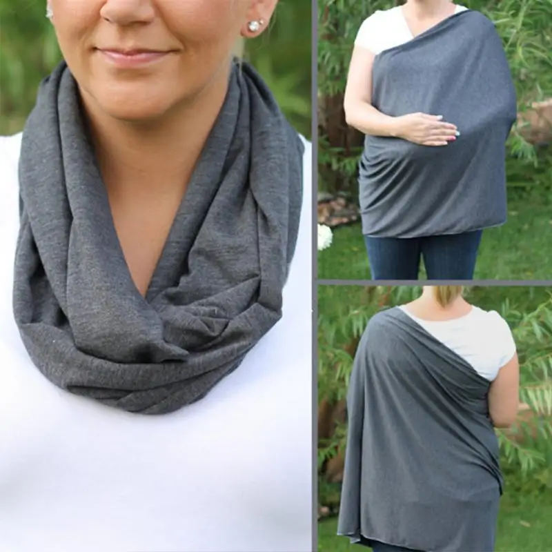 

Solid Color Baby Carrier Gifts Nursing Scarf Cover For Mothers Convenient Breastfeeding Cover