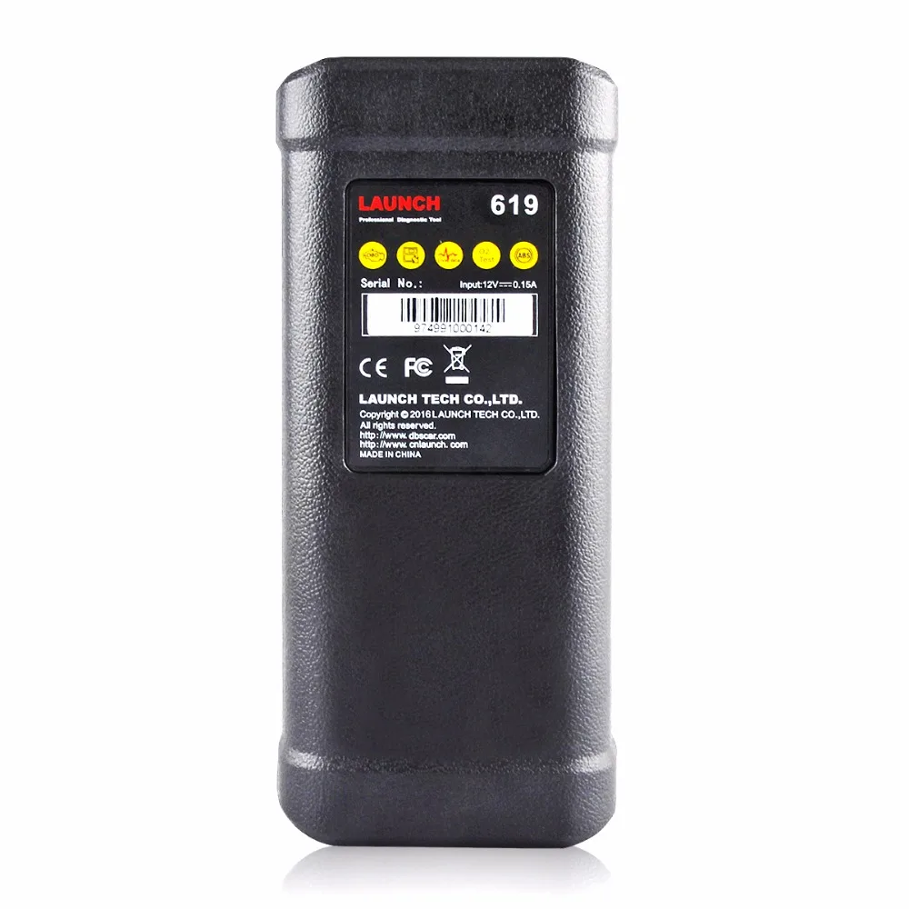 Оригинальный LAUNCH OBD2 Автомобильный сканер X431 Creader 619 OBD антиблокировочная система