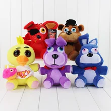 5 style 30cm Five Nights at Freddy’s Plush Bonnie Freddy Foxy Clown BB Boy Plush Toy Stuffed Soft Doll Free shipping